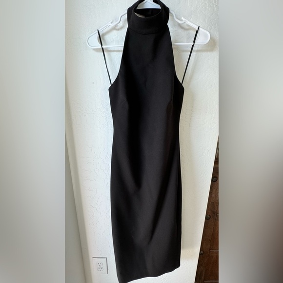 Likely NYC Black Halter Mini Dress Open Back - Picture 2 of 5